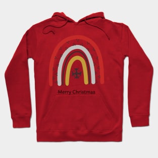 Merry christmas cute rainbow gift xmas Hoodie